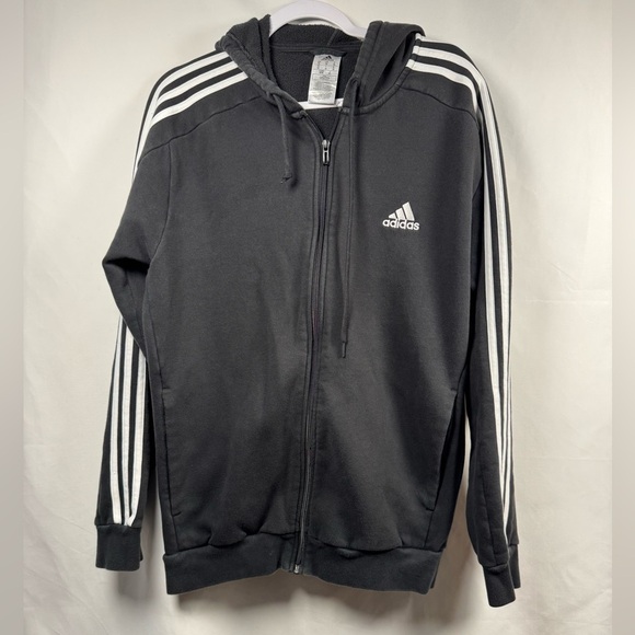 Adidas Zip-Up Hoodie Black M - Picture 1 of 5
